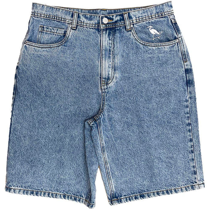 Pure Heron Denim Shorts Light Blue Wash Pure Boardshop