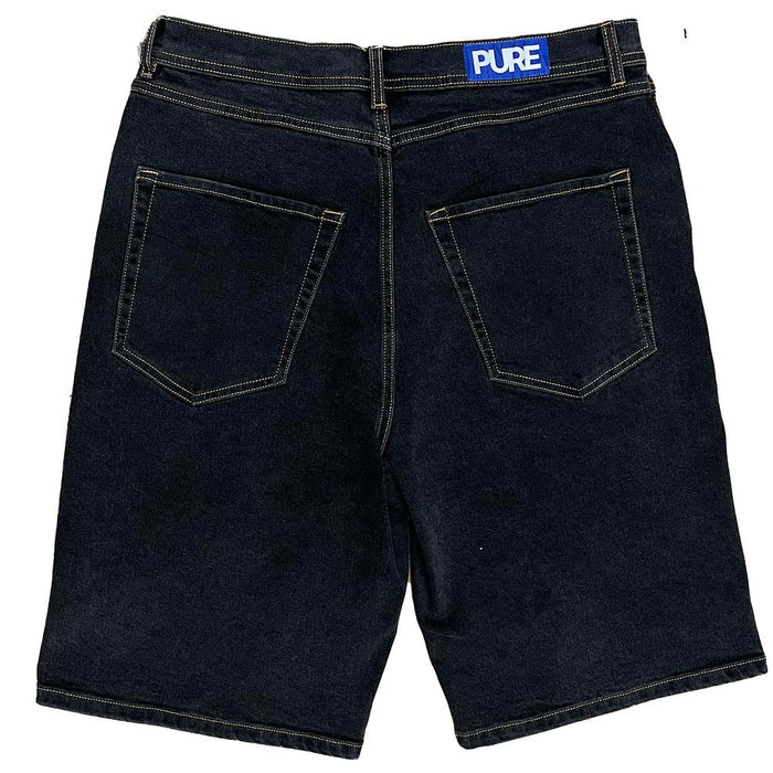 Pure Heron Denim Shorts Black Wash Pure Boardshop