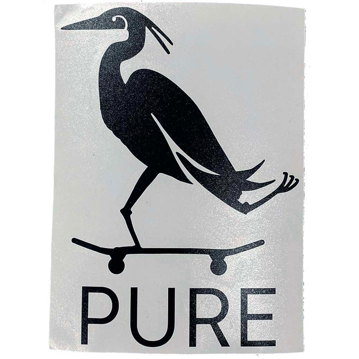 Pure Heron Die Cut Sticker - Pure Boardshop
