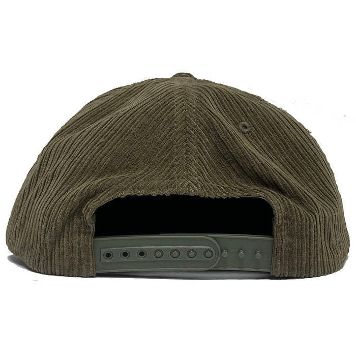 Pure Lazy Corduroy Snapback Hat Muted Green pure boardshop