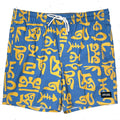 Pure Maikai Swim Shorts Blue/Yellow pure boardshop