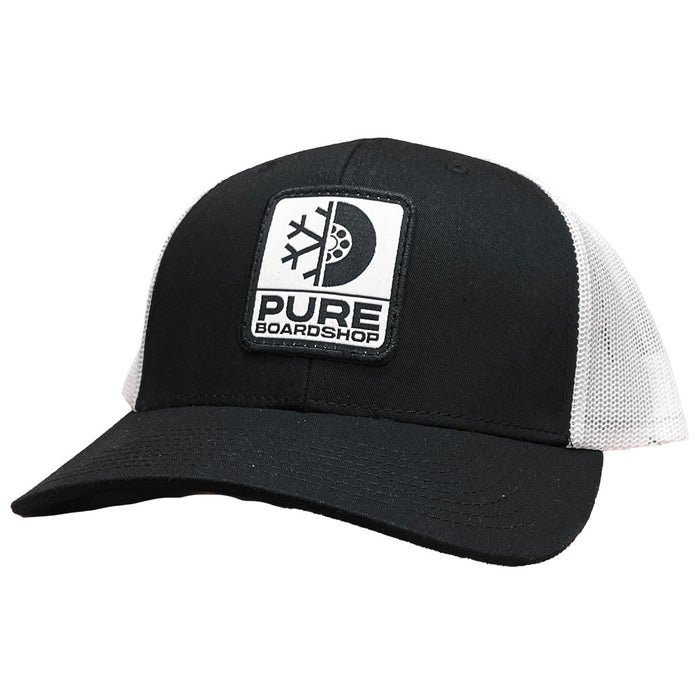 Pure Pill Alt Patch Trucker Hat heather Black/White