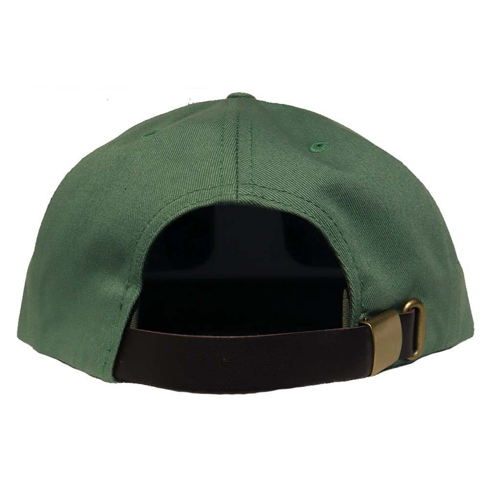 Pure UD Boardshop Leather Strapback Hat Washed Green Pure Boardshop