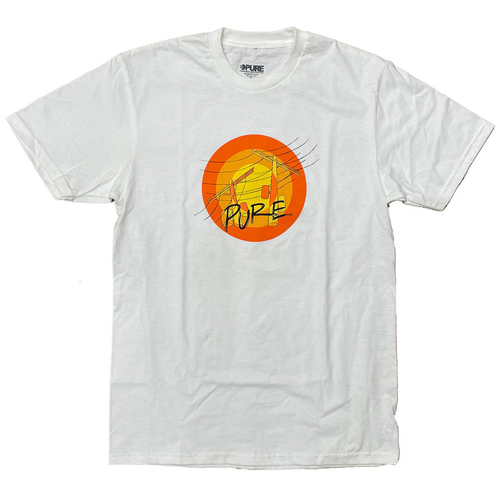 Pure X Connor Lash Short Sleeve T-Shirt white pure boardshop