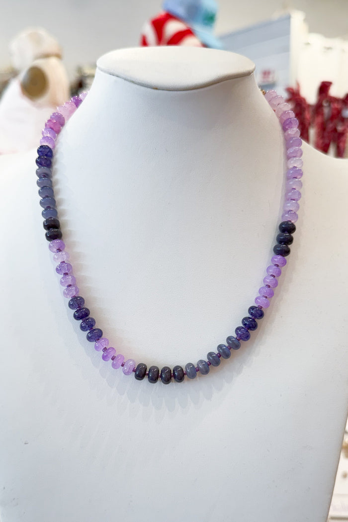 Purple Stone Necklace, adeline boutique, dallas boutique, boutique