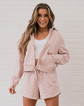 Rae Mode Full Zip Hoodie - Baby Pink  Rae Mode