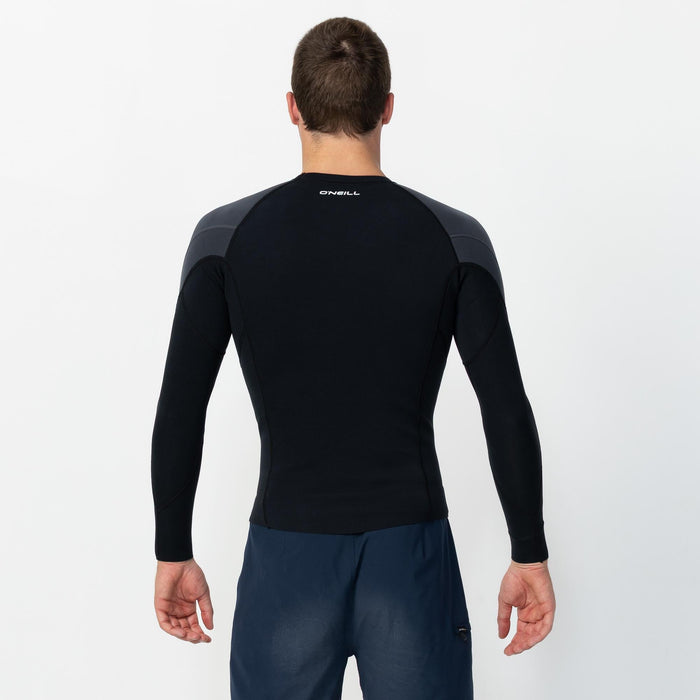 Reactor 1.5mm Long Sleeve Wetsuit Jacket - Black Gunmetal
