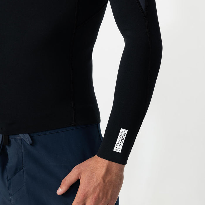 Reactor 1.5mm Long Sleeve Wetsuit Jacket - Black Gunmetal