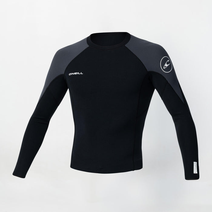 Reactor 1.5mm Long Sleeve Wetsuit Jacket - Black Gunmetal