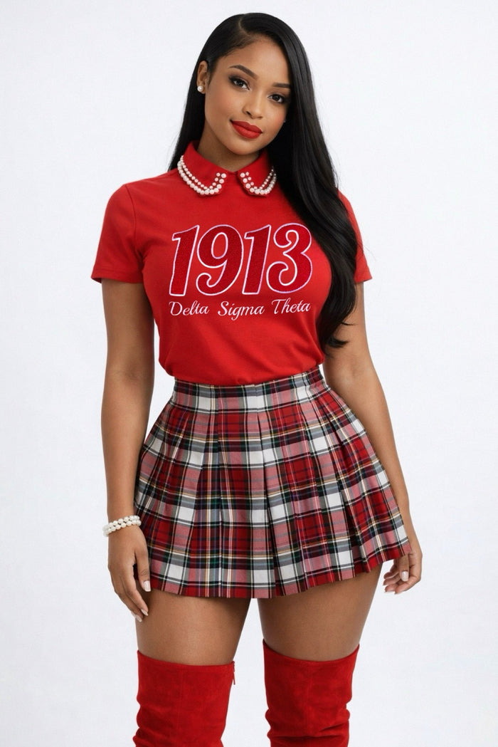 Red 1913 DST Chenille Tee
