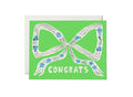 Red Cap Cards Greeting Card - Perfect Bow Congrats