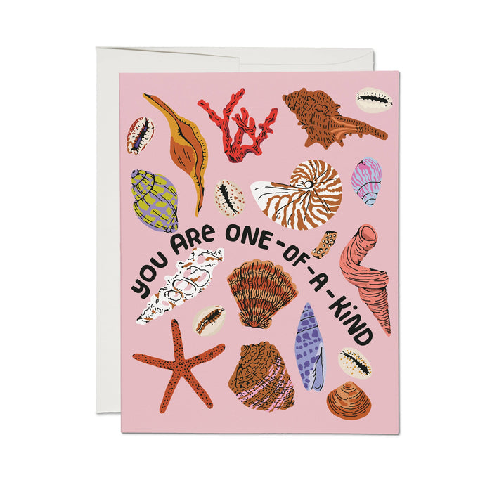 Red Cap Cards Greeting Card - Special Seashell