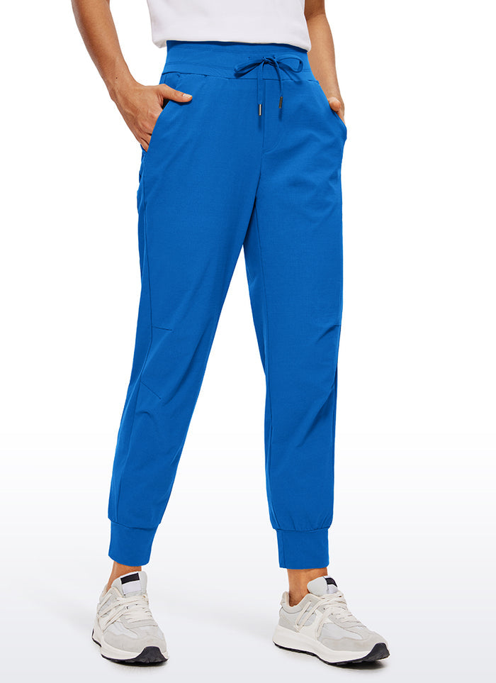 CRZ YOGA Women's Hiking Casual Relaxed Fit Ripstop Jogger Pockets 28'' Sparkle Blue