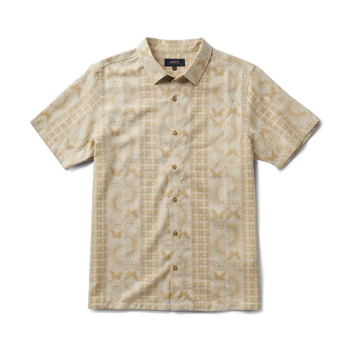 Roark Gonzo Shortsleeve Button Up Shirt Sand Pure Boardshop