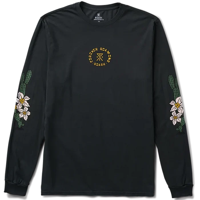 Roark Jaguar Premium Long Sleeve T-Shirt Black pure boardshop