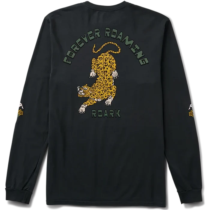 Roark Jaguar Premium Long Sleeve T-Shirt Black pure boardshop