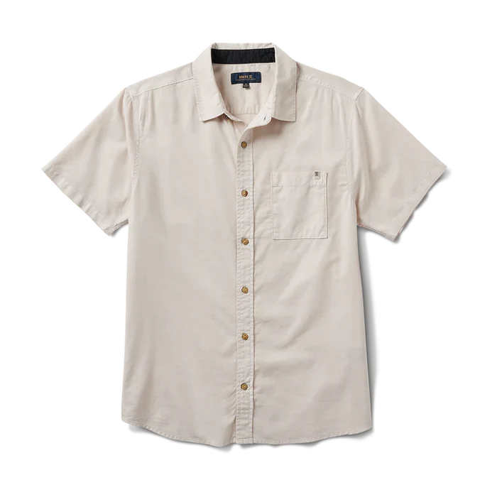 Roark Made to Fade Shortsleeve Button Up Shirt Washed Bone Pure Boardshop