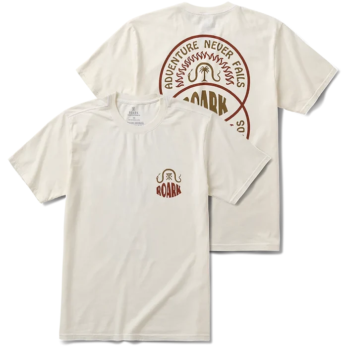 Roark Palm Snake Premium T-Shirt off white pure boardshop