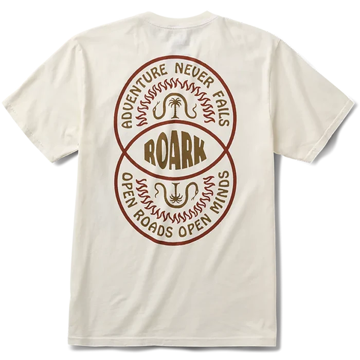 Roark Palm Snake Premium T-Shirt off white pure boardshop