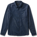 Roark Scholar Chambray Button Up Shirt Mid Indigo pure boardshop