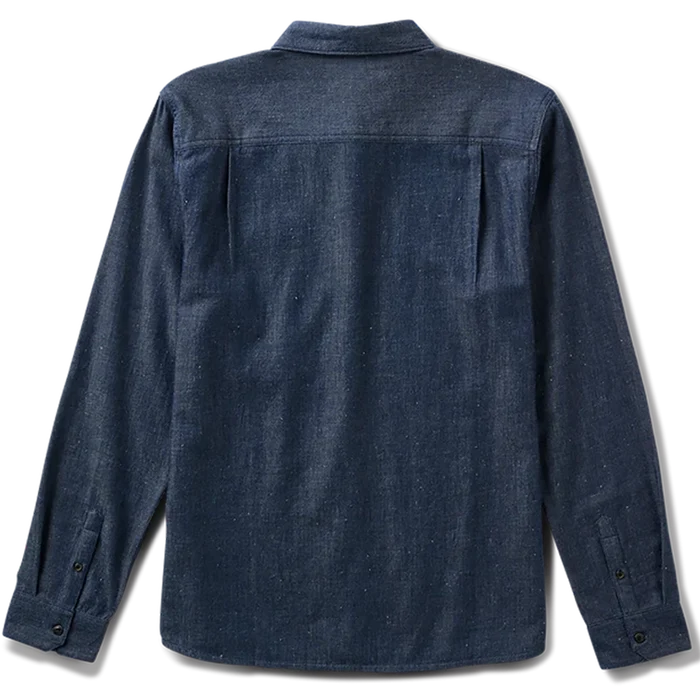 Roark Scholar Chambray Button Up Shirt Mid Indigo pure boardshop