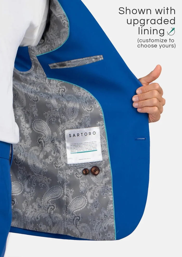 Astor Royal Blue Stretch Jacket - SARTORO