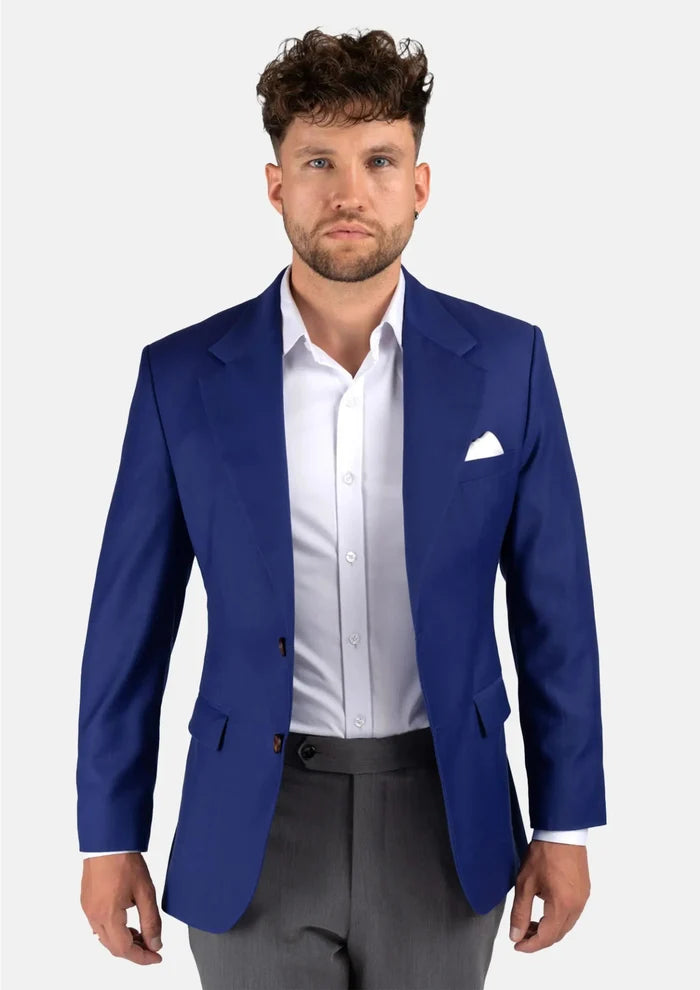Ellis Royal Blue Twill Jacket - SARTORO