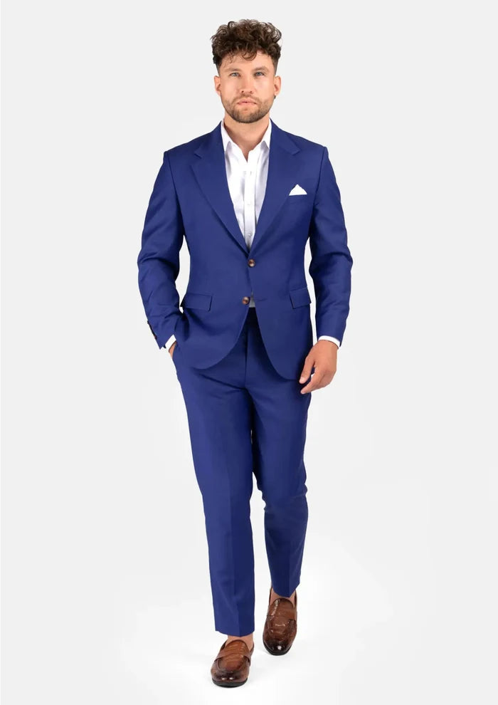 Ellis Royal Blue Twill Suit - SARTORO