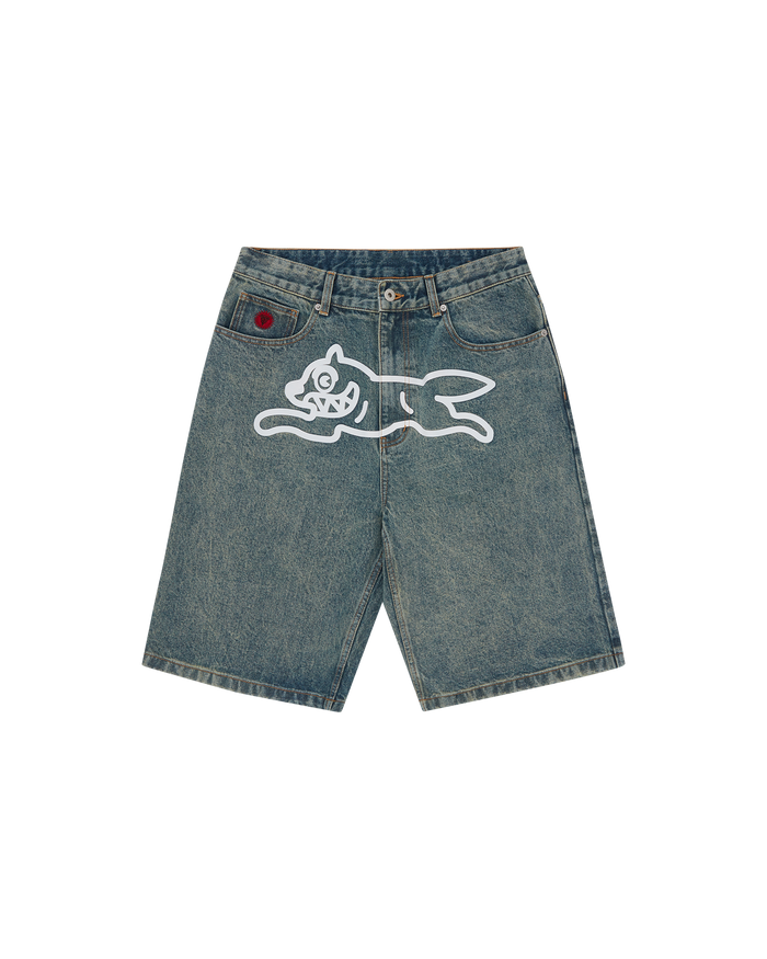 Running Dog Denim Shorts