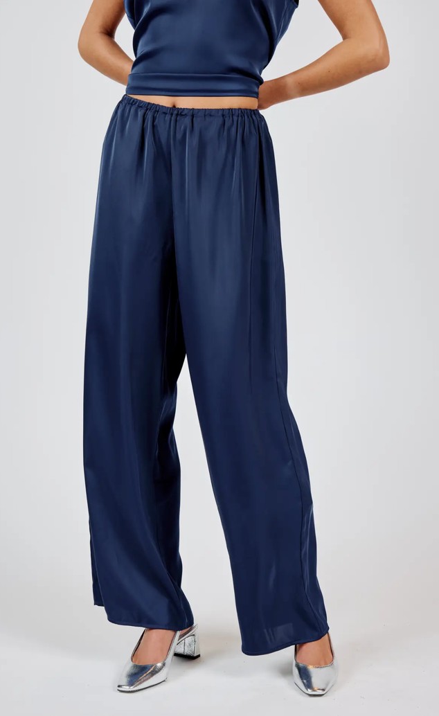 Sadie & Sage Last Night Satin Pants