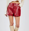 Sadie & Sage Night Vision Faux Leather Shorts