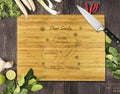 Santa Bamboo Cutting Board 12x16"