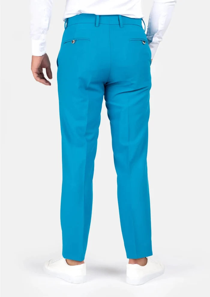 Sapphire Blue Stretch Pants - SARTORO