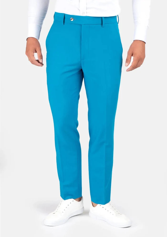 Sapphire Blue Stretch Pants - SARTORO
