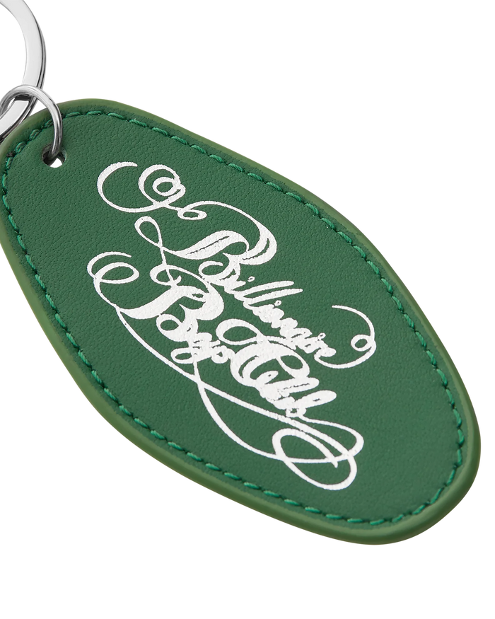 Script Logo Leather Keyring