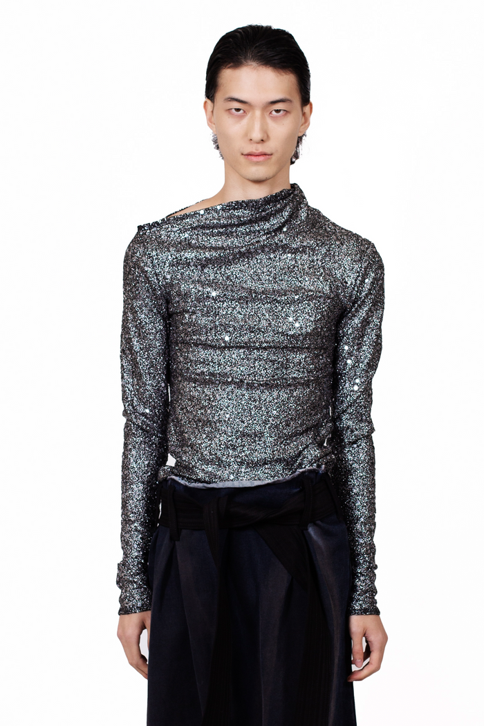 Sequin Asymmetric Top