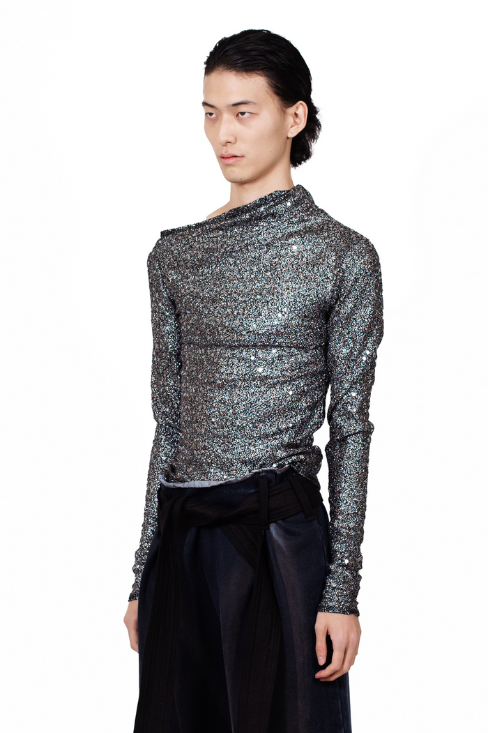 Sequin Asymmetric Top