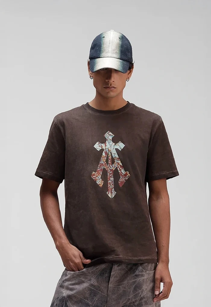 Shattered Alpha Cross Relaxed Tee