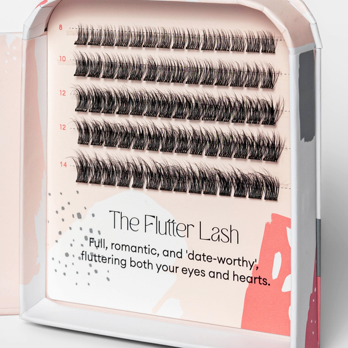 Silly George Pop-On Lashes - Flutter Black