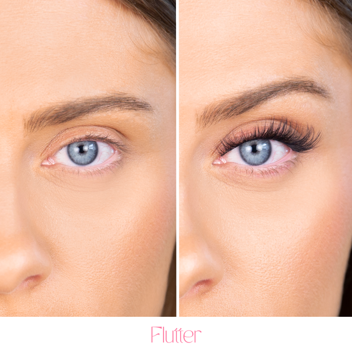 Silly George Pop-On Lashes - Flutter Black