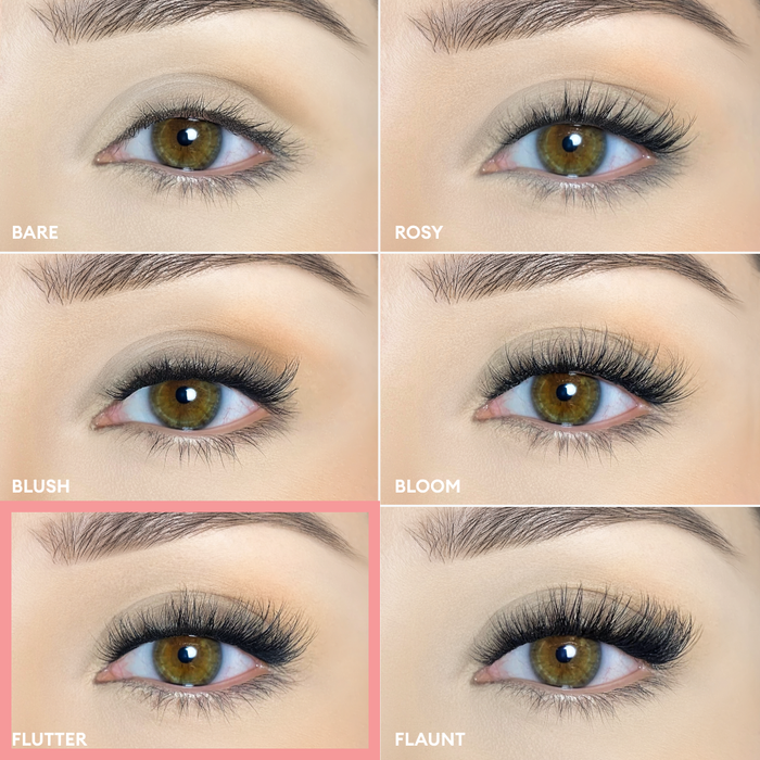 Silly George Pop-On Lashes - Flutter Black
