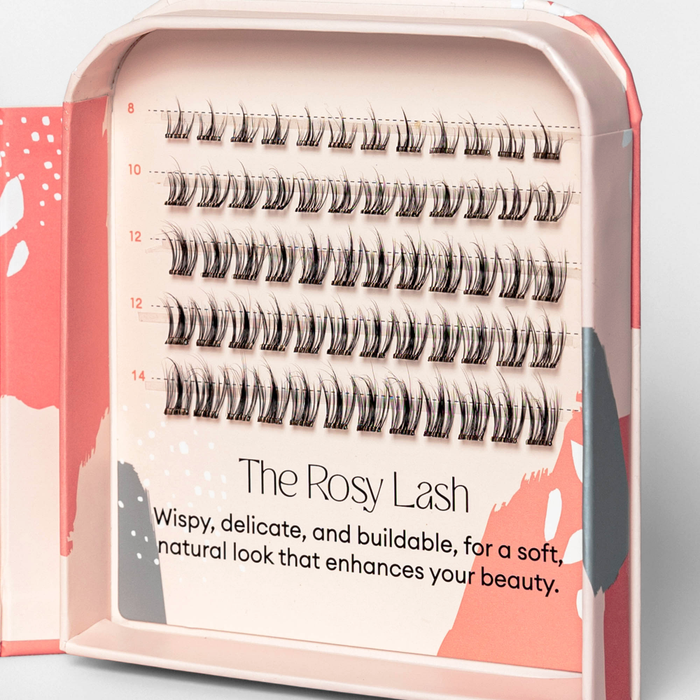 Silly George Pop-On Lashes - Rosy Black