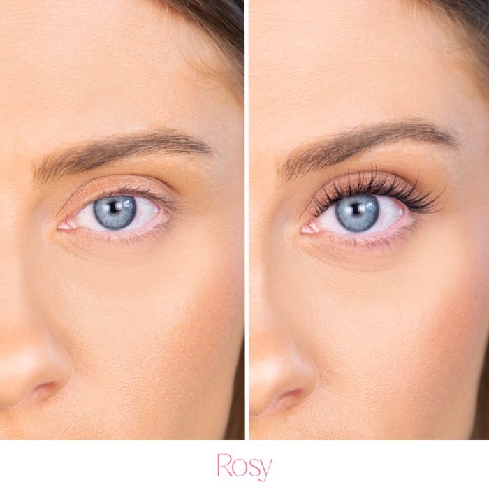Silly George Pop-On Lashes - Rosy Black