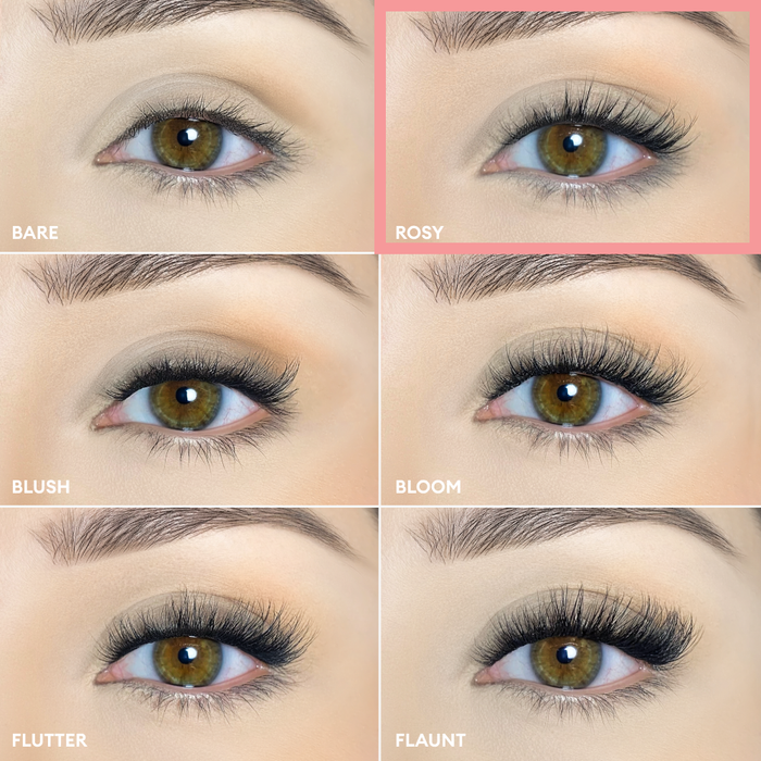 Silly George Pop-On Lashes - Rosy Black