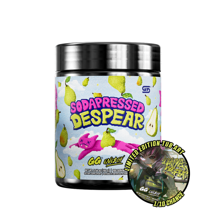 Black container with a colorful label featuring nutritional facts and lime illustrations on the back of a supplement jar.