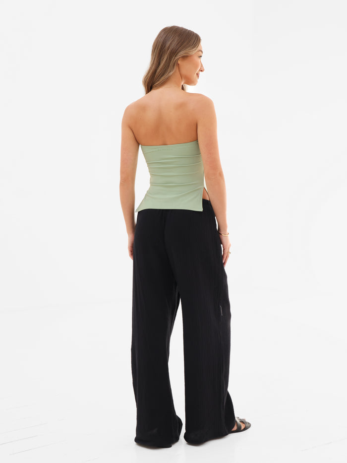 Solea Bandeau Top - Sage Green