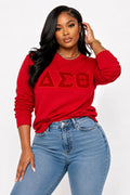 Solid Red DST Chenille Sweatshirt