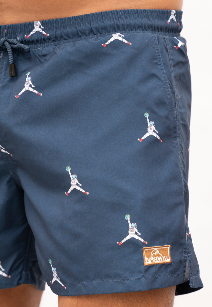 Spaceman Father & Son Swim Trunks