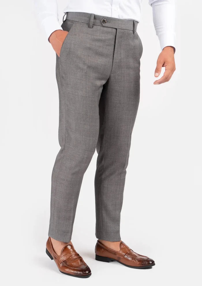 Ellis Spanish Grey Prince Of Wales Suit - SARTORO