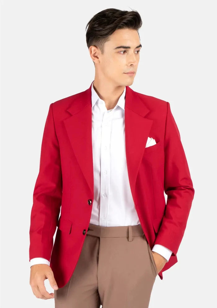 Ellis Spanish Red Stretch Jacket - SARTORO